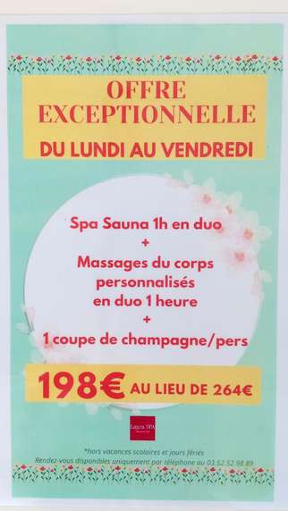 Soin bien-être OFFRE SEMAINE 1H + 1H